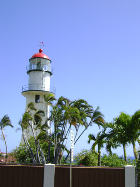 Diamond Head Lighthouse at Diamond Head Point - Oahu, Hi