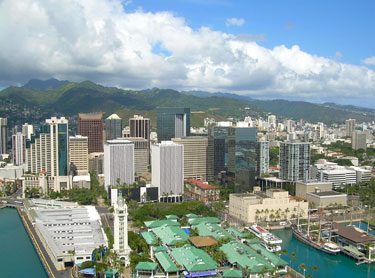 Downtown Honolulu Skyline - Oahu, HI