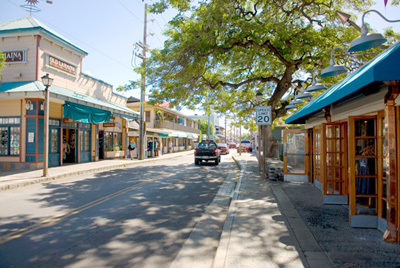 Old town Lahaina on Maui